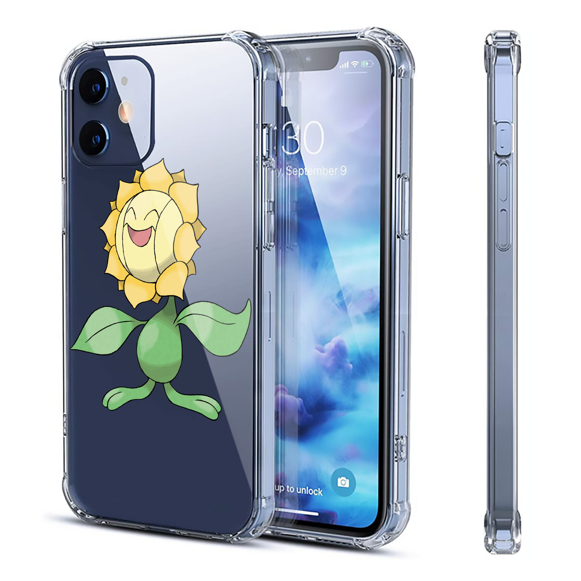 （画像用） ポケットモンスター Pokémon 【iPhone 12シリーズ対応】透明スマホケース（クリアソフトケース）